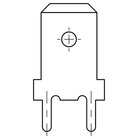 Steckzungen THT - 6.3x0.8 - 3866 Z Ms sn 6.3x0.8